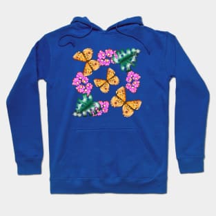 Butterfly with flowers Hoodie